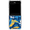 NFL Los Angeles Chargers Tropical Print Galaxy Z Flip5 5G Clear Case