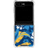 NFL Los Angeles Chargers Tropical Print Galaxy Z Flip5 5G Clear Case