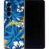 NFL Los Angeles Chargers Tropical Print Galaxy Z Fold4 5G Skin