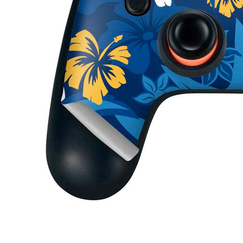 NFL Los Angeles Chargers Tropical Print Google Stadia Controller Skin