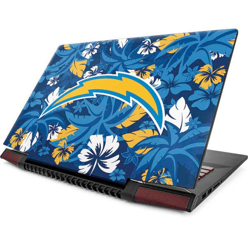 NFL Los Angeles Chargers Tropical Print Lenovo IdeaPad Skin