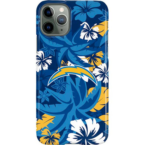 NFL Los Angeles Chargers Tropical Print iPhone 11 Pro Lite Case