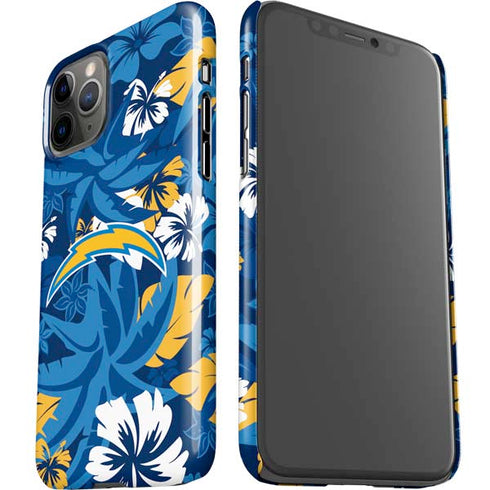 NFL Los Angeles Chargers Tropical Print iPhone 11 Pro Lite Case
