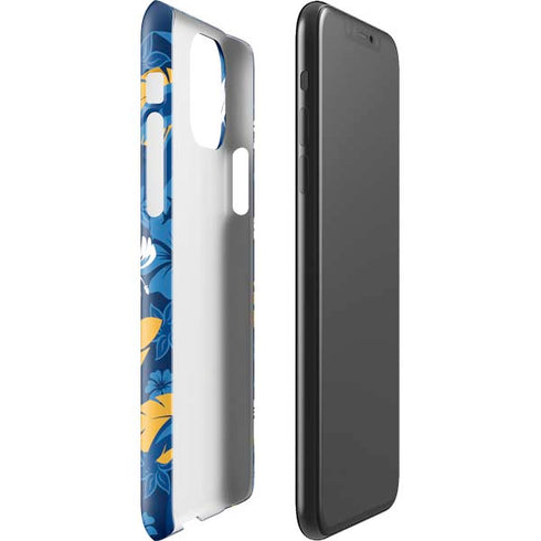 NFL Los Angeles Chargers Tropical Print iPhone 11 Pro Max Lite Case
