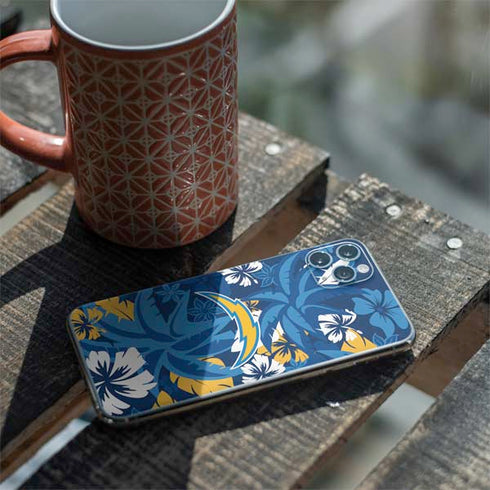 NFL Los Angeles Chargers Tropical Print iPhone 11 Pro Max Skin