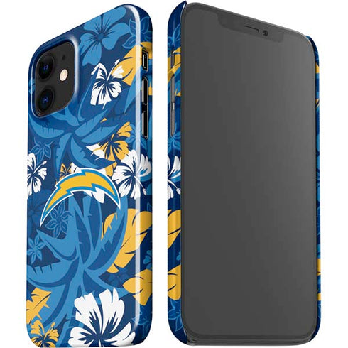 NFL Los Angeles Chargers Tropical Print iPhone 12 Mini Lite Case