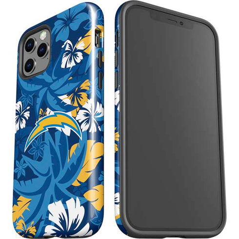 NFL Los Angeles Chargers Tropical Print iPhone 12 Pro Impact Case