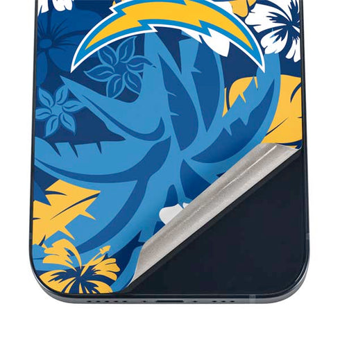 NFL Los Angeles Chargers Tropical Print iPhone 12 Skin