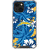 NFL Los Angeles Chargers Tropical Print iPhone 14 Plus Clear Case