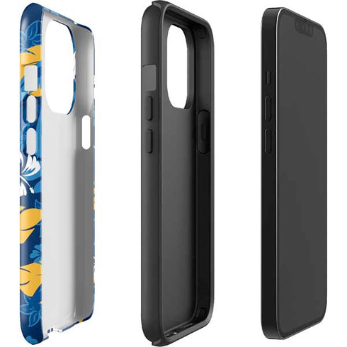 NFL Los Angeles Chargers Tropical Print iPhone 14 Pro Impact Case