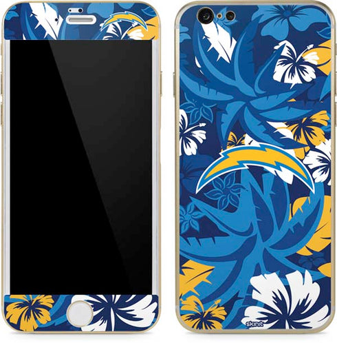 NFL Los Angeles Chargers Tropical Print iPhone 6/6s Skin