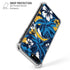 NFL Los Angeles Chargers Tropical Print iPhone 7/8 Plus Clear Case