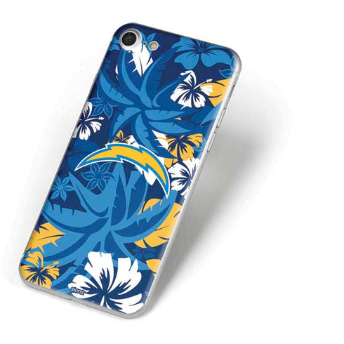 NFL Los Angeles Chargers Tropical Print iPhone 7 Skin