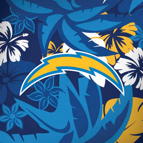 NFL Los Angeles Chargers Tropical Print iPhone X Skin