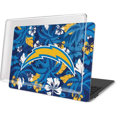 NFL Los Angeles Chargers Tropical Print MacBook Pro 13in (2020) Case plus Skin
