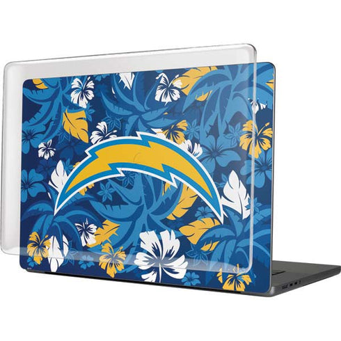 NFL Los Angeles Chargers Tropical Print MacBook Pro 16in (2021-25) Case plus Skin