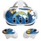 NFL Los Angeles Chargers Tropical Print Meta Quest 3 Skin