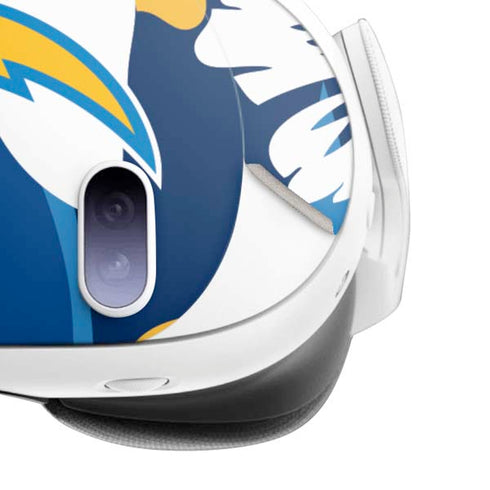 NFL Los Angeles Chargers Tropical Print Meta Quest 3 Skin