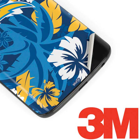 NFL Los Angeles Chargers Tropical Print Moto G6 Skin
