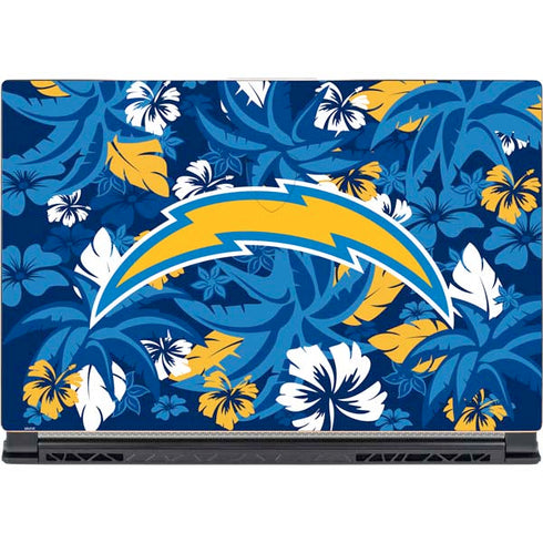 NFL Los Angeles Chargers Tropical Print MSI GS65 Stealth Laptop Skin