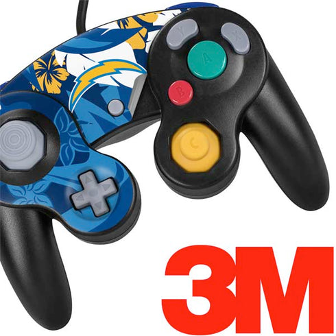 NFL Los Angeles Chargers Tropical Print Nintendo GameCube Controller Skin