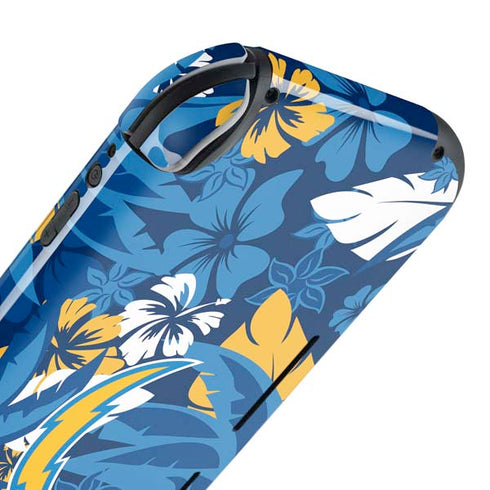 NFL Los Angeles Chargers Tropical Print Nintendo Switch Lite Skin