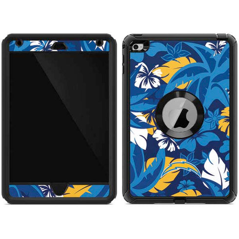 NFL Los Angeles Chargers Tropical Print Otterbox Defender iPad Skin