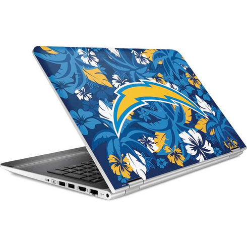NFL Los Angeles Chargers Tropical Print HP Pavilion Skin