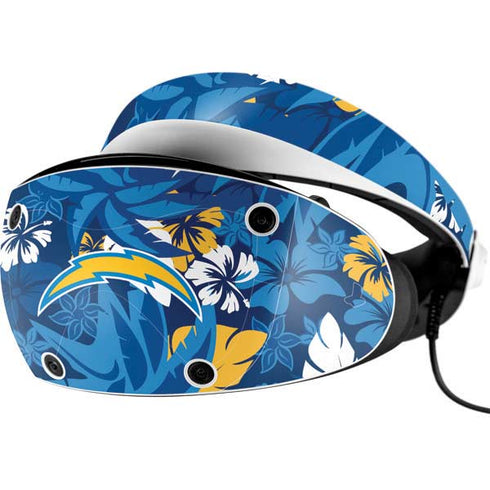 NFL Los Angeles Chargers Tropical Print PlayStation VR2 Skin