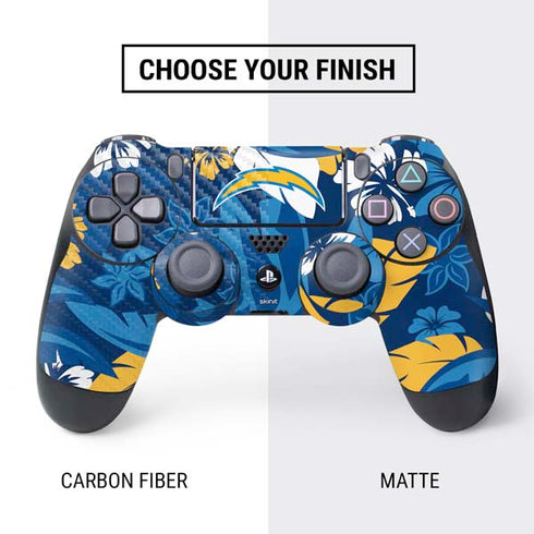 NFL Los Angeles Chargers Tropical Print PS4 Controller Skin