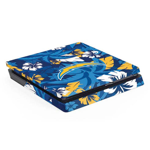 NFL Los Angeles Chargers Tropical Print PS4 Slim Skin