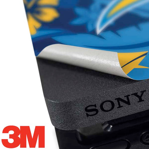 NFL Los Angeles Chargers Tropical Print PS4 Slim Skin