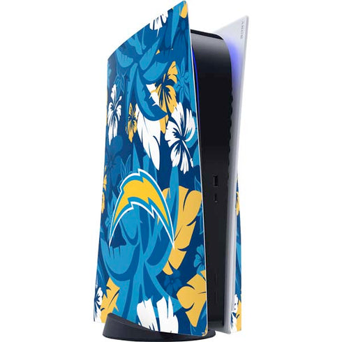 NFL Los Angeles Chargers Tropical Print PS5 Console Skin