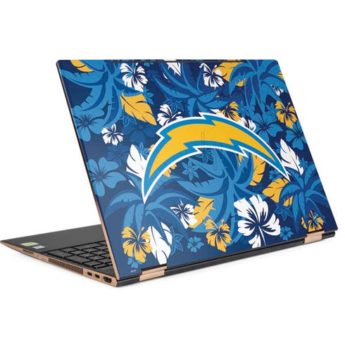 NFL Los Angeles Chargers Tropical Print HP Spectre Skin