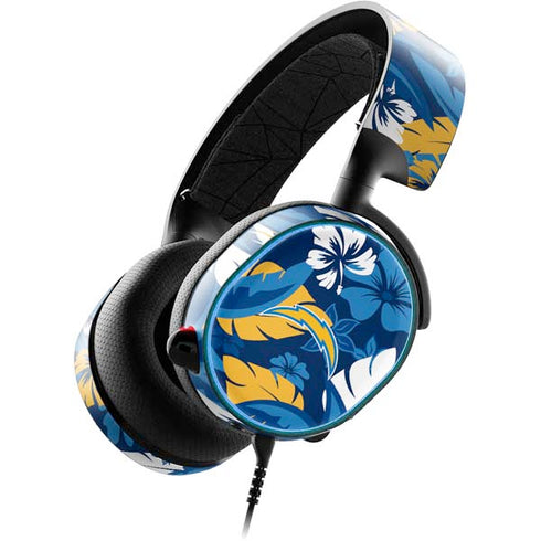 NFL Los Angeles Chargers Tropical Print SteelSeries Arctis 3 Skin