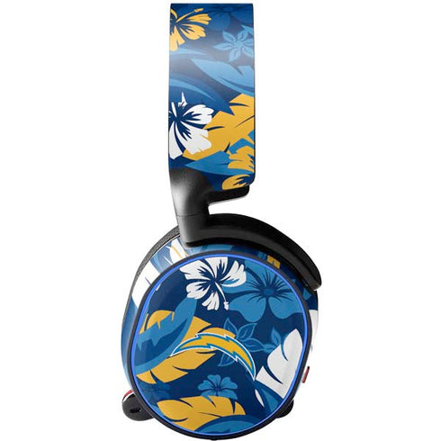 NFL Los Angeles Chargers Tropical Print SteelSeries Arctis 3 Skin