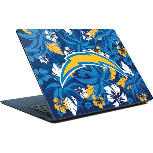 NFL Los Angeles Chargers Tropical Print Surface Laptop Skin