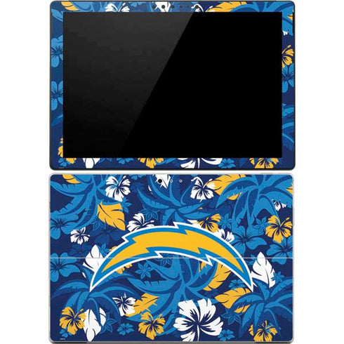 NFL Los Angeles Chargers Tropical Print Surface Pro 4 Skin