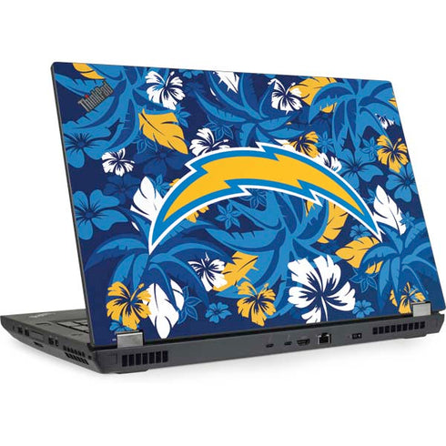 NFL Los Angeles Chargers Tropical Print Lenovo ThinkPad Skin