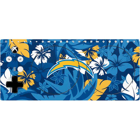 NFL Los Angeles Chargers Tropical Print Xbox Adaptive Controller Skin