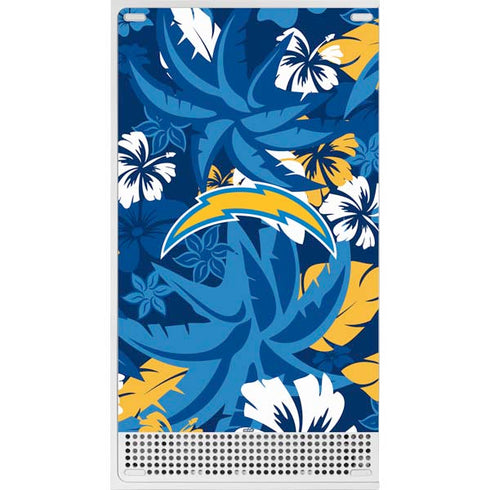NFL Los Angeles Chargers Tropical Print Xbox Series S Skins