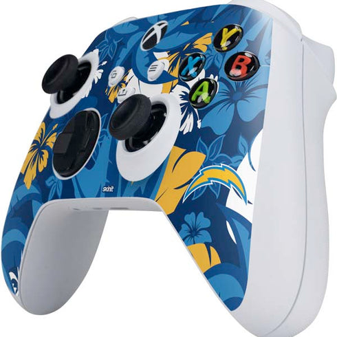 NFL Los Angeles Chargers Tropical Print Xbox Series S Controller Skin