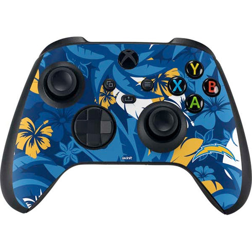 NFL Los Angeles Chargers Tropical Print Xbox Series X Bundle Skin
