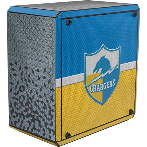 NFL Los Angeles Chargers Vintage Cooler Master MasterBox Q300L Mini Tower Skin