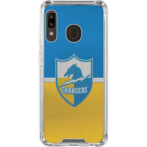 NFL Los Angeles Chargers Vintage Galaxy A30 Clear Case