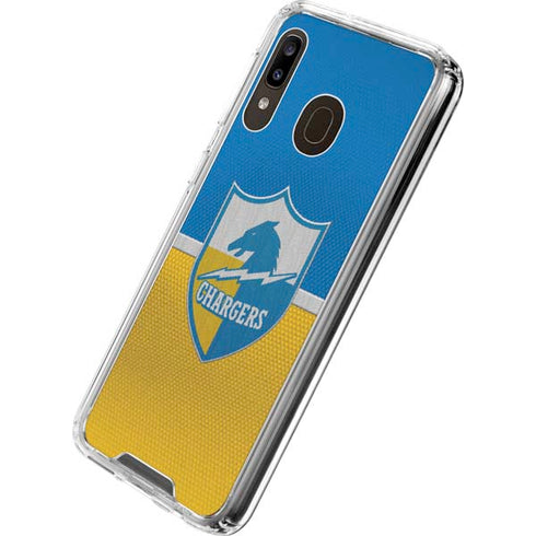 NFL Los Angeles Chargers Vintage Galaxy A30 Clear Case