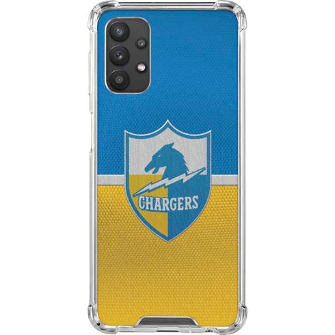 NFL Los Angeles Chargers Vintage Galaxy A32 5G Clear Case
