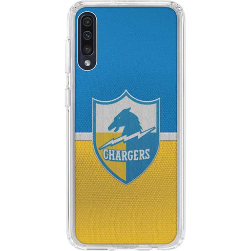 NFL Los Angeles Chargers Vintage Galaxy A50 Clear Case
