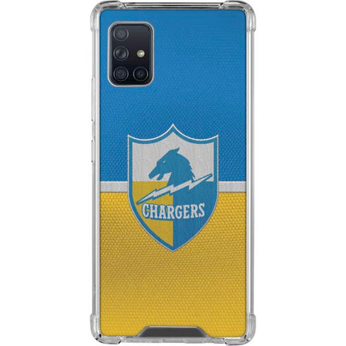 NFL Los Angeles Chargers Vintage Galaxy A51 5G Clear Case