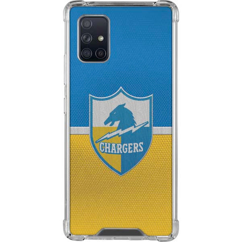 NFL Los Angeles Chargers Vintage Galaxy A71 5G Clear Case